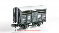 NR-45W PECO GWR Cattle Truck in GW Grey Livery No 13865